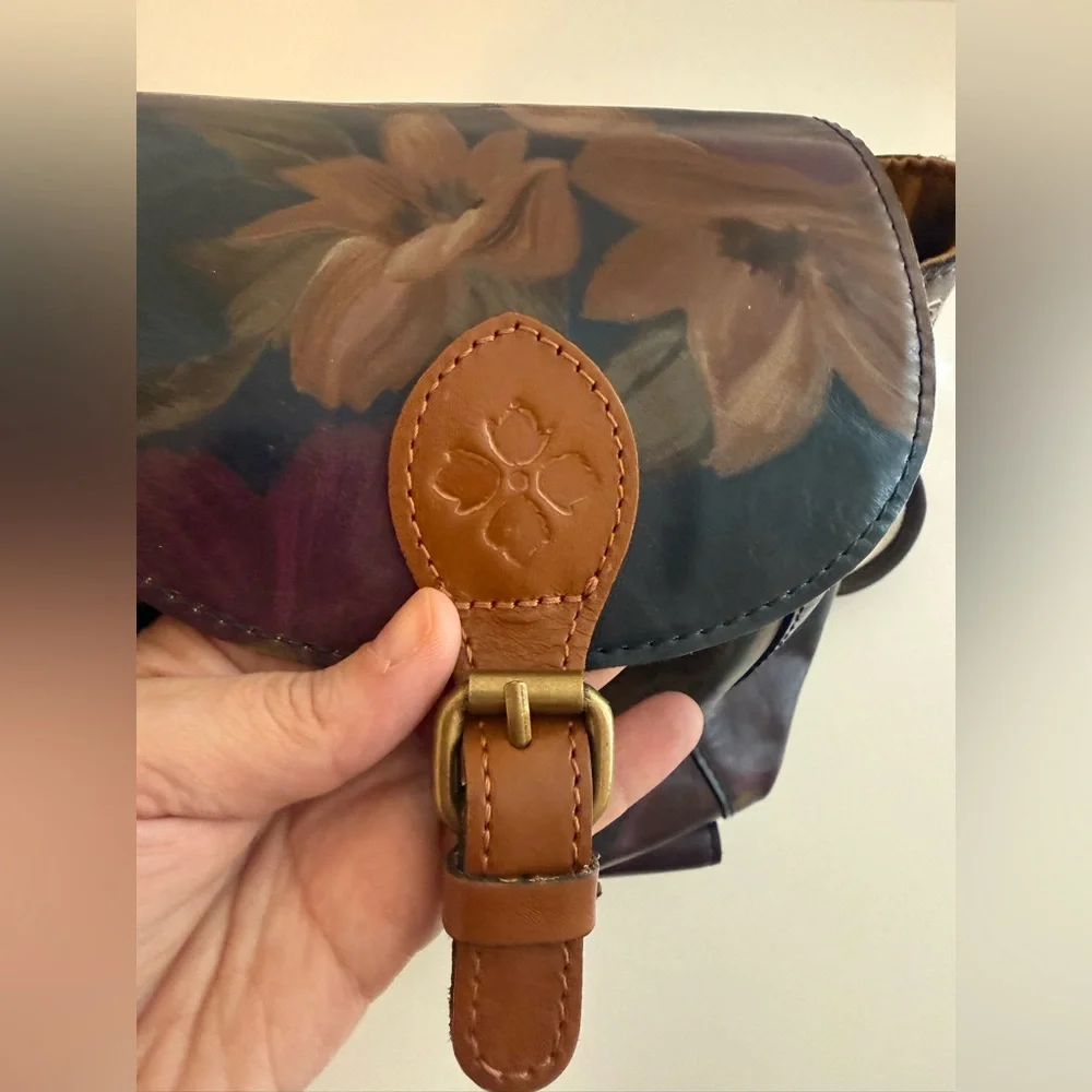 Patricia Nash Floral Leather Backpack - Picture 3 of 13